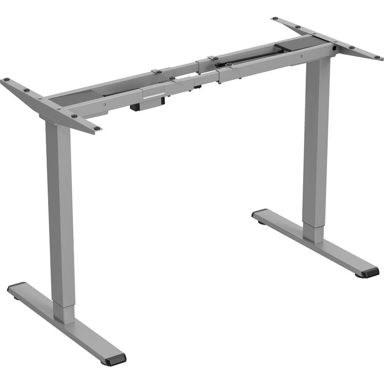 Tootefoto - Powerton desk Frame / desk base, electrically adjustable, spacing adjustment 500mm, anti-collision system, gray, load capacity 100 kg, Powerton