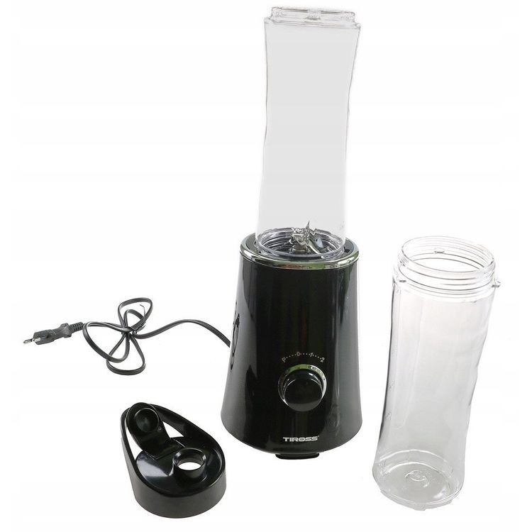 Tootefoto - Tiross Blender Blender Personal Chopper 300W 600ml 2 reisipudeliga TIROSS TS-1379