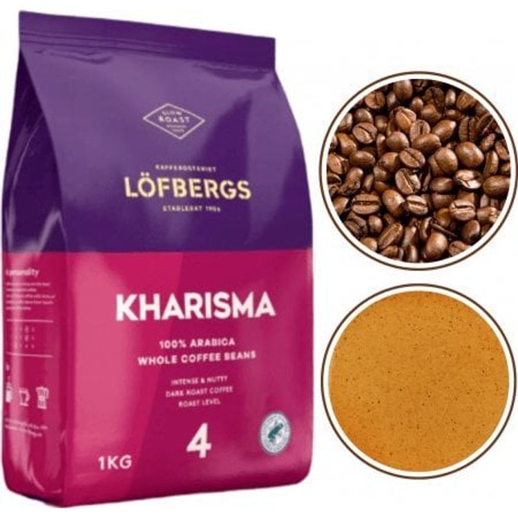 Tootefoto - Lofbergs kohvioad LOFBERGS Kharisma kohvioad 1kg Arabica 100%