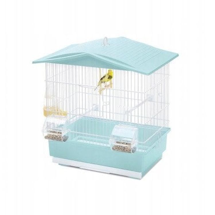 Tootefoto - Tiffany, puuri, lindude jaoks, valge/t rkiissinine, 42x26x42 cm