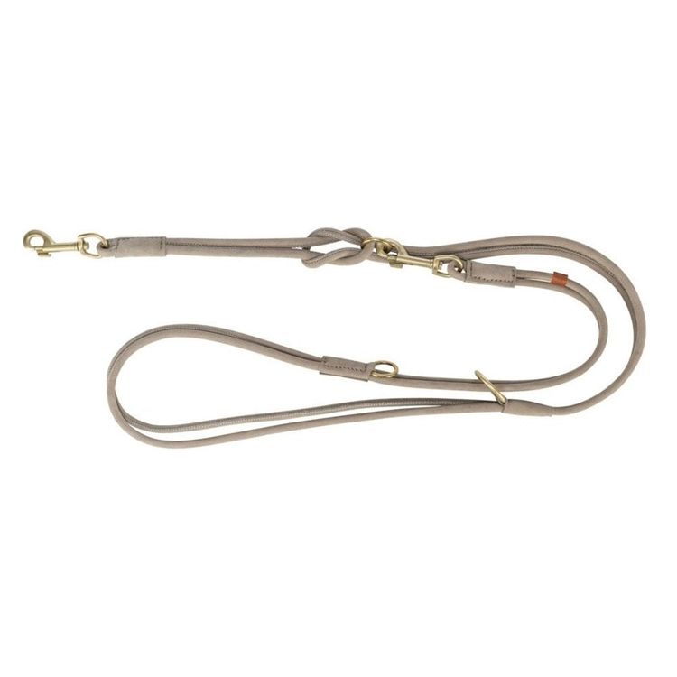 Tootefoto - Puhas, reguleeritav jalutusrihm, koera jaoks, l igatud, helehall, p: 2 m/10 mm, ring