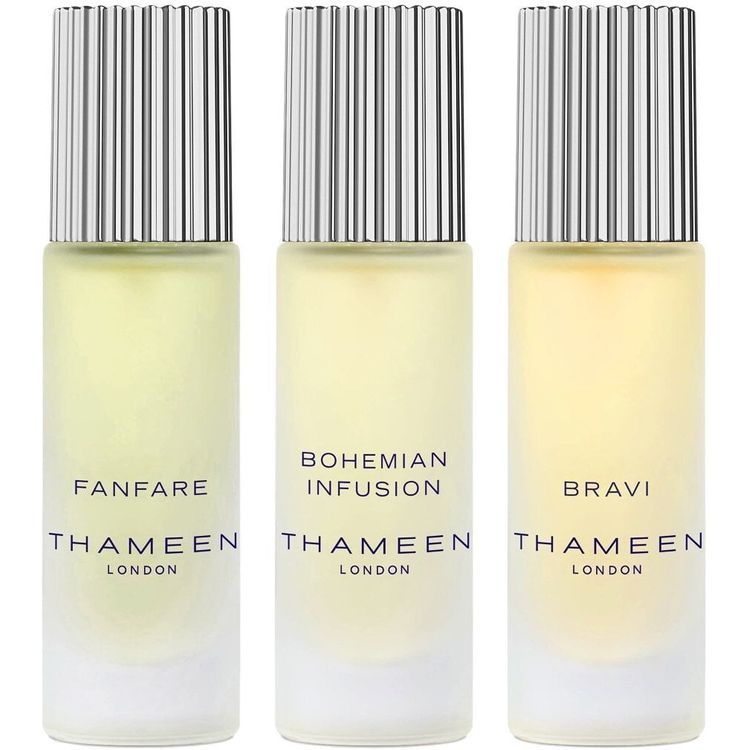 Tootefoto - Thameen Londoni komplekt: Fanfare, K lni vesi, Unisex, 10 ml + Bohemian Infusion, K lni vesi, Unisex, 10 ml + Bravi, Extrait De Parfum, Unisex, 10 ml Unisex