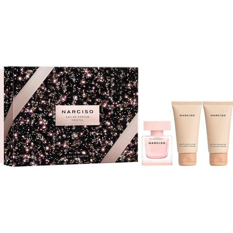 Tootefoto - Komplekt Narciso Rodriguez: Cristal, parf mvesi, naistele, 50 ml + Cristal, niisutav, kehakreem, 50 ml + Cristal, puhastav, du igeel, kogu kehale, k igile nahat pidele, 50 ml mee
