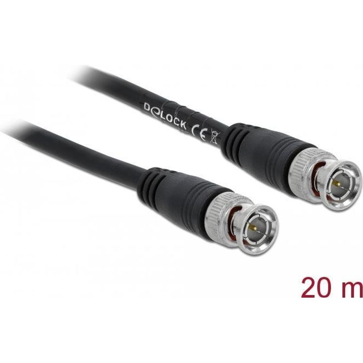 Tootefoto - DeLOCK 80087 koaksiaalkaabel 20 m BNC Must
