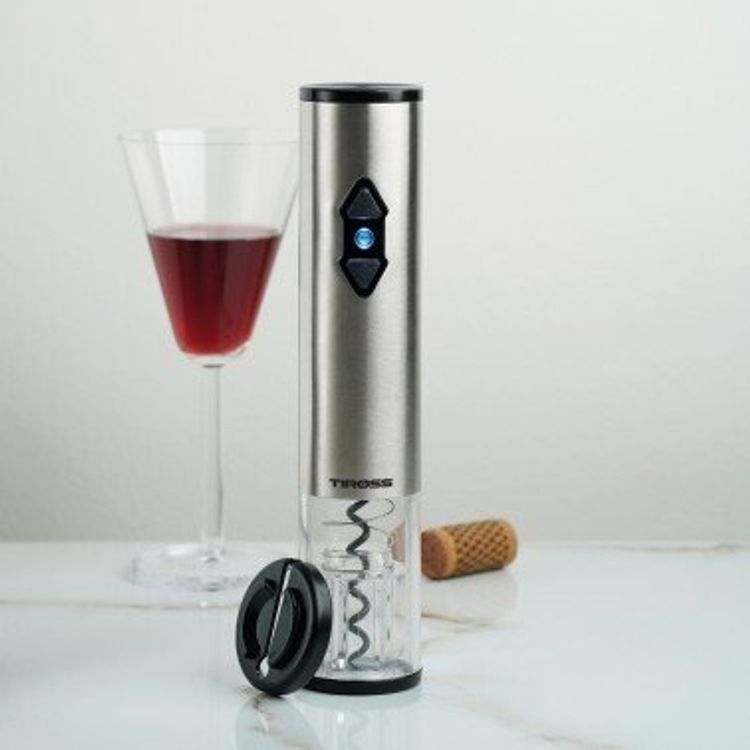 Tootefoto - Tirossi elektriline veiniavaja, akutoitega, LED-korgitser TIROSS TS-2906