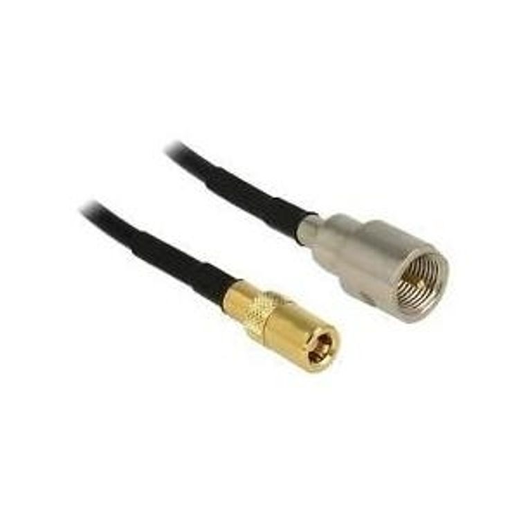 Tootefoto - DeLOCK 88473 koaksiaalkaabel 0,125 m FME SMB Kuld, Must