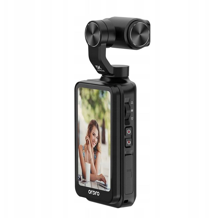 Tootefoto - Ordro Pocket M5 kaamera, millel on 3-teljeline GIMBAL, 5K, vlogging ja YouTube-Black