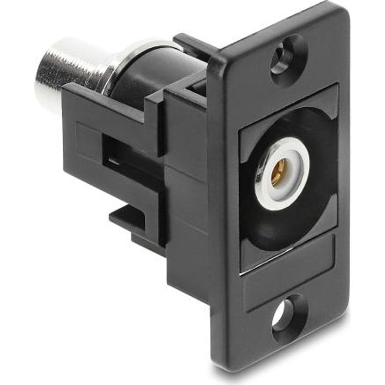 Tootefoto - Delock Panel Mount Cinch Buchse zu wei schwarz (91112)