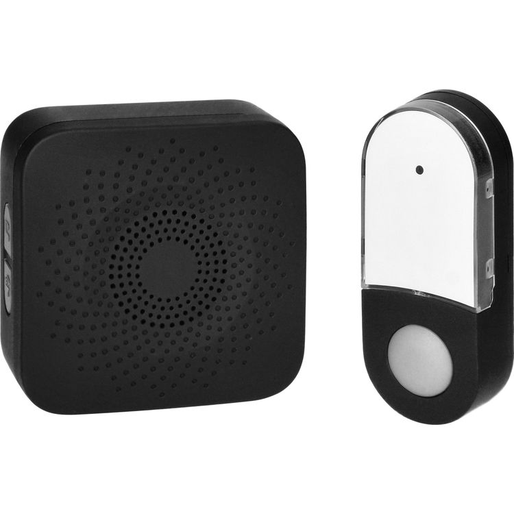 Tootefoto - Orno SETI AC, juhtmevaba uksekell, v rk, akuvaba nupp, ppes steem, 32 heli, 150m, must