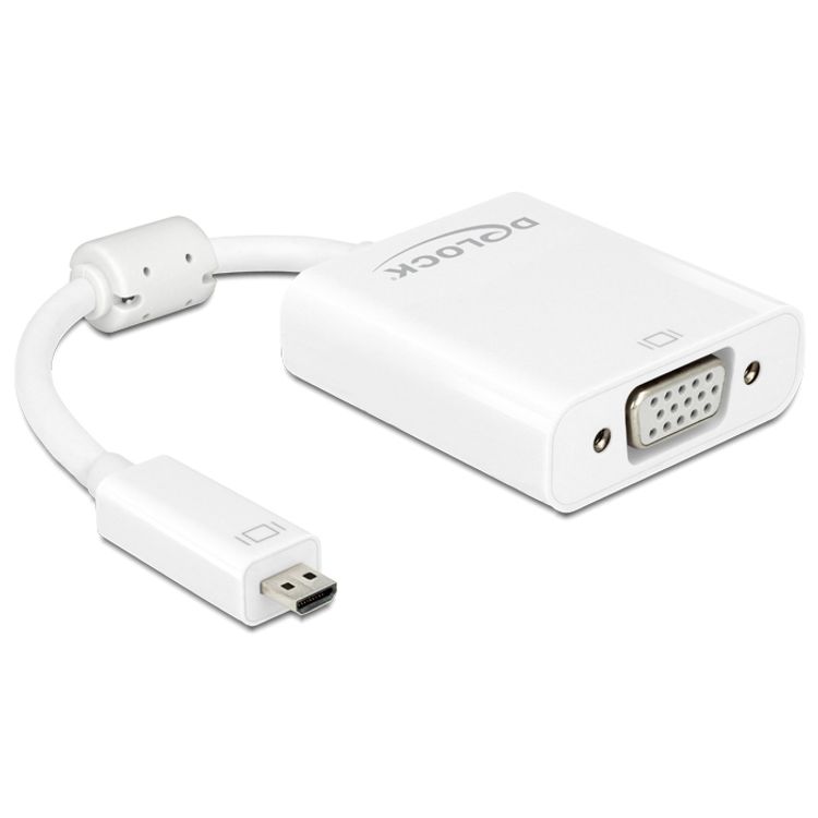 Tootefoto - DeLOCK 65557 USB-graafikaadapter 1920 x 1080 pikslit Valge