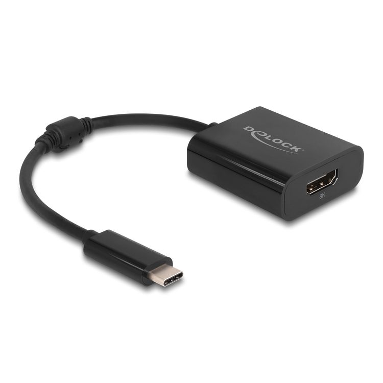 Tootefoto - DeLOCK 64175 videokaabliadapter 0,15 m USB t p-C HDMI Must