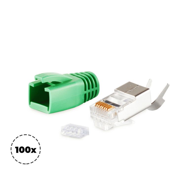 Tootefoto - shiverpeaks BS72067-100G juhtmepistmik RJ-45 Roheline