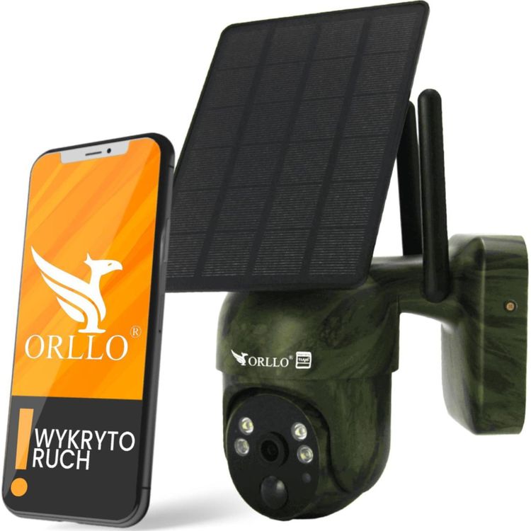 Tootefoto - Orllo Wireless 4G LTE Rotating IP Camera with Solar Panel ORLLO TZ1 MORO