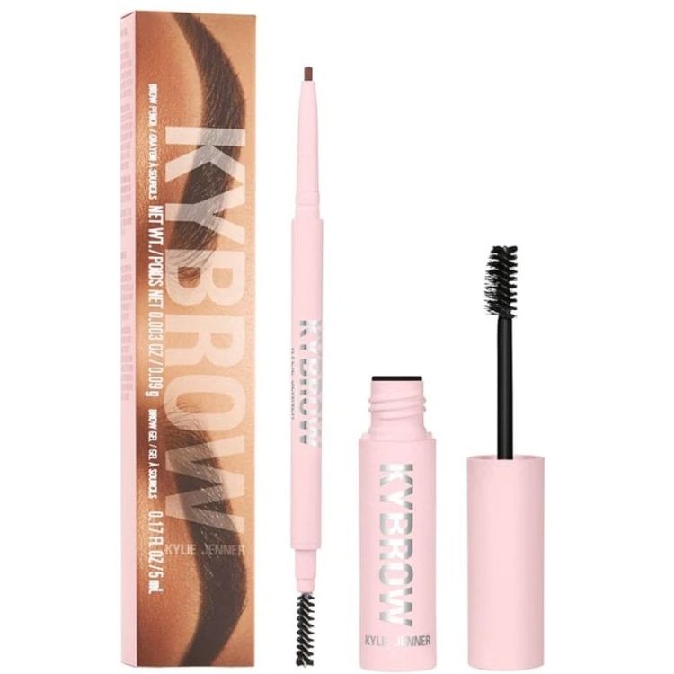 Tootefoto - Komplekt Kylie Cosmetics: Kybrow, Defined, Eyebrow Cream Pencil & Brush 2-In-1, 003, Cool Brown, 0,09 g + By Kylie, Define, kulmugeel, l bipaistev, 5 ml naistele