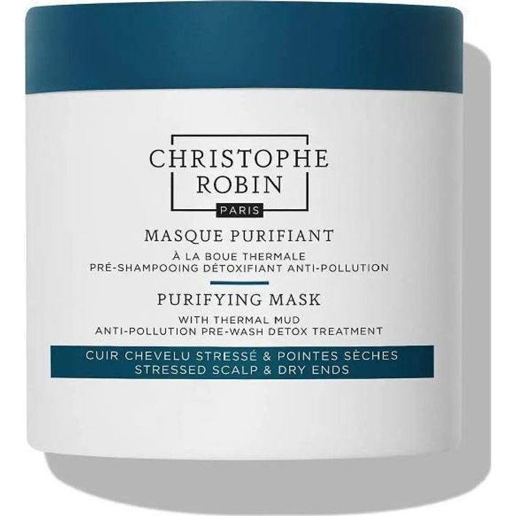 Tootefoto - Christophe Robin Purifying Mask With Thermal Mud detoksifitseeriv mask enne juuksepesu 250ml