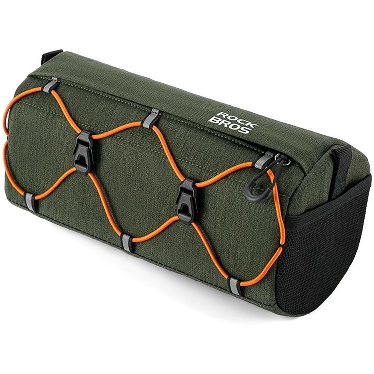 Tootefoto - 2,2 -liitrise rooli k lge kinnitatud jalgrattakott - roheline jalgrattakott, mis on kinnitatud 2,2L rooli k lge - roheline