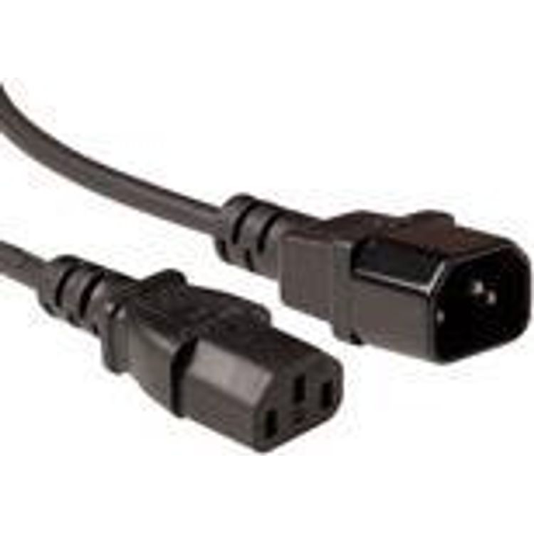 Tootefoto - ACT AK5216 toitekaabel Must 3 m C14 pistikut C13 pistikut