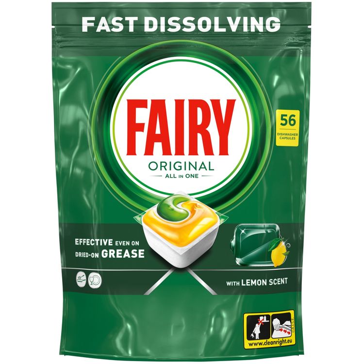 Tootefoto - CAPS DISH FAIRY ALL IN ONE LEMON 56 PCE