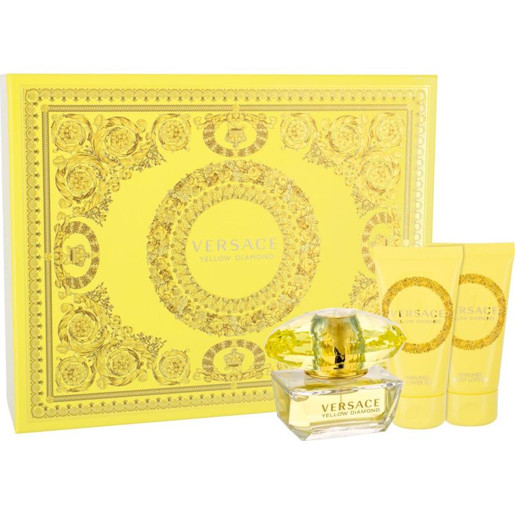 Tootefoto - Versace Yellow Diamond W 50 Edt 50ml + 50ml Balsam + 50ml el pod prysznic