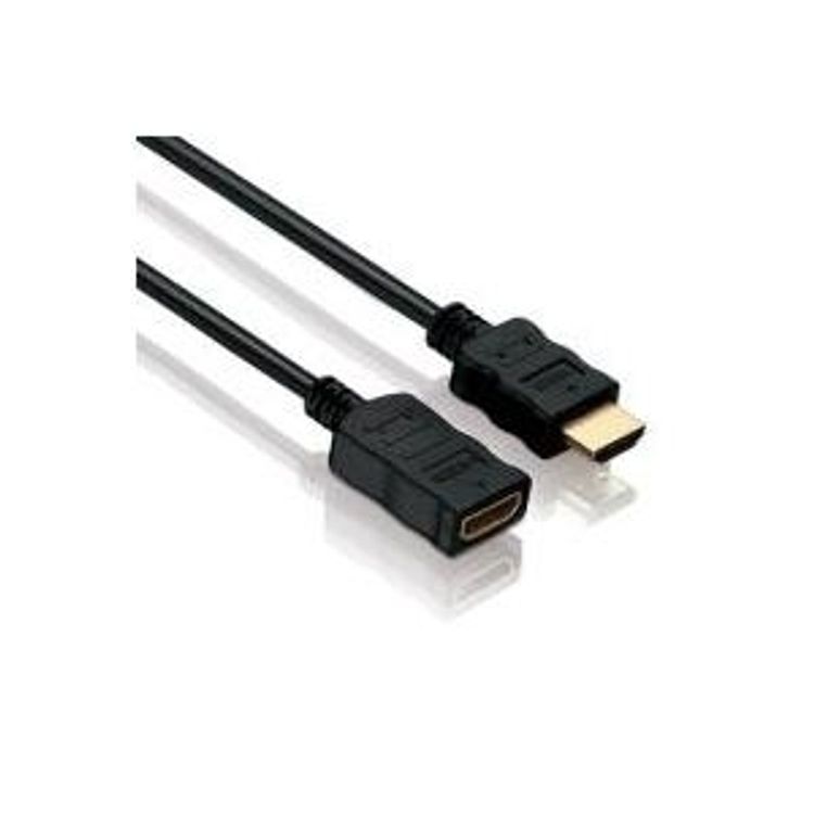 Tootefoto - HDMI Verl ngerungskabel, High Speed mit Ethernet, vergoldet, HDMI St. A / Bu. A, 1,0 m Hochwertiges Kabel zur bertragung von digitalen Monitor- und TV-Signalen (39902001)