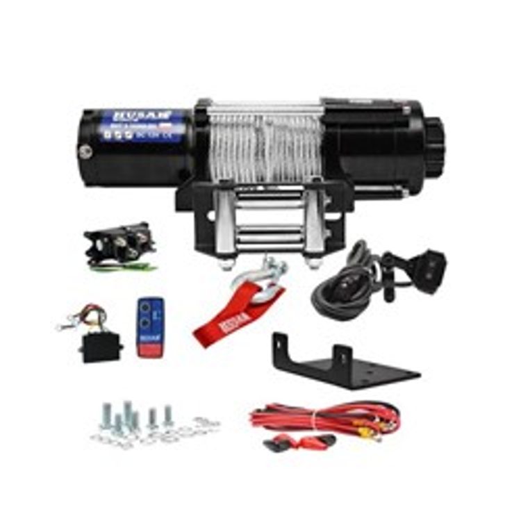 Tootefoto - ATV ja quad vintsid, pukseeritav kaal 2495kg, 3,4HJ, pinge 12V, reduktsioon 167:1, trossi t p teras 14,5m, piduri t p automaatne