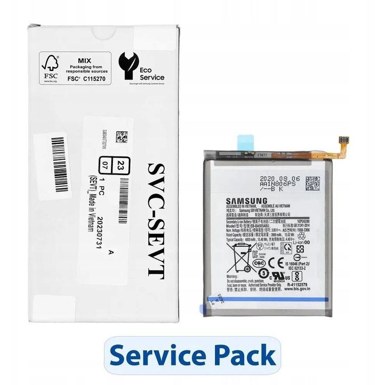 Tootefoto - ServicePack Battery EB-BA505ABE SAMSUNG A50 A20 A30 A30 GH82-19269A