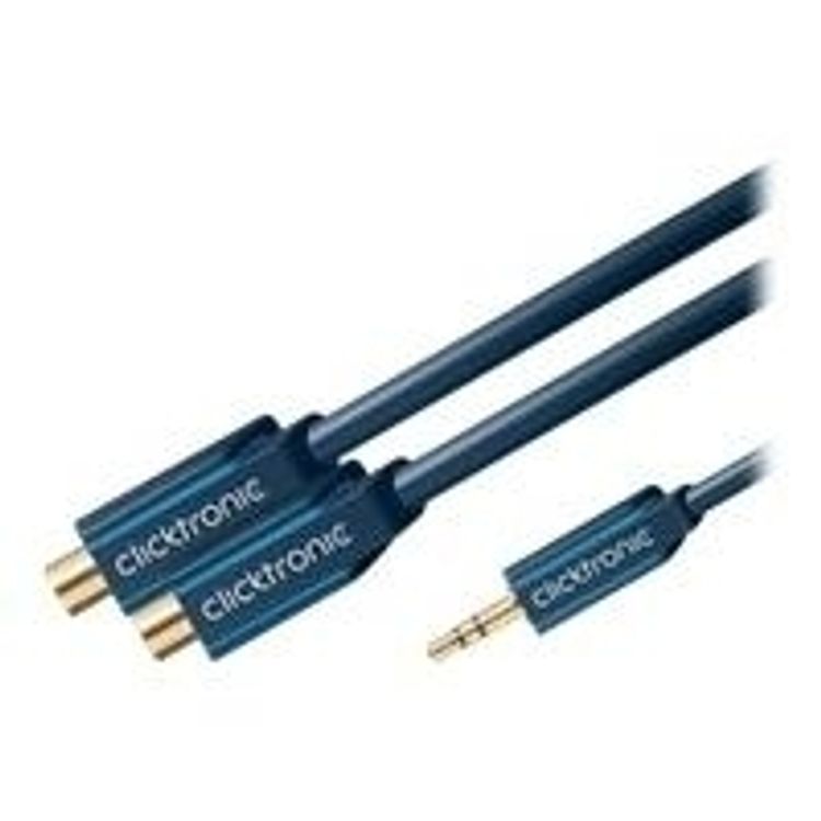 Tootefoto - MP3 Y-Adapter (3,5mm Klinken-Stecker/2x Cinch-Kupplung) - 0,1 m Adapter von 3,5 mm Klinke auf Stereo-Audio