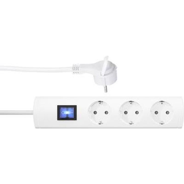 Tootefoto - Kopp 233302018 pikendusjuhe 1,4 m 3 vahelduvvoolu kontakt Hoonesisene Valge