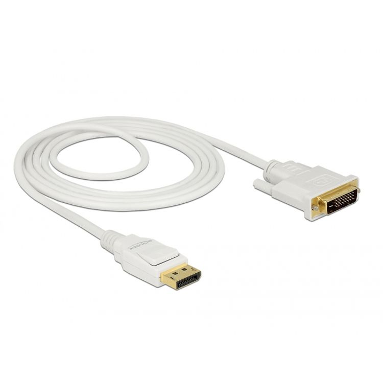 Tootefoto - DeLOCK 83814 videokaabliadapter 2 m DisplayPort DVI Valge
