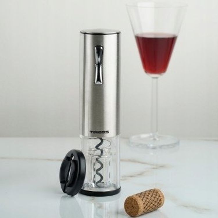 Tootefoto - Tirossi veiniavaja elektriline juhtmeta korgitser LED TIROSS TS-2905