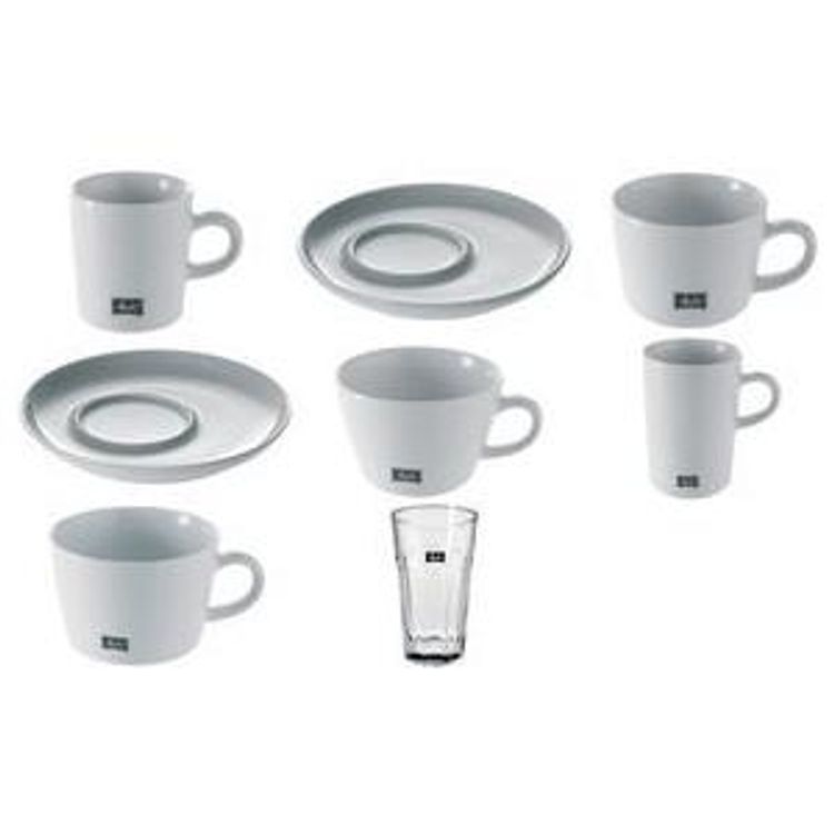 Tootefoto - Melitta Milchkaffee-Tasse "M-Cups", wei , 0,45 l aus Porzellan, H he: 72 mm, mit Henkel - 6 St ck (18909)