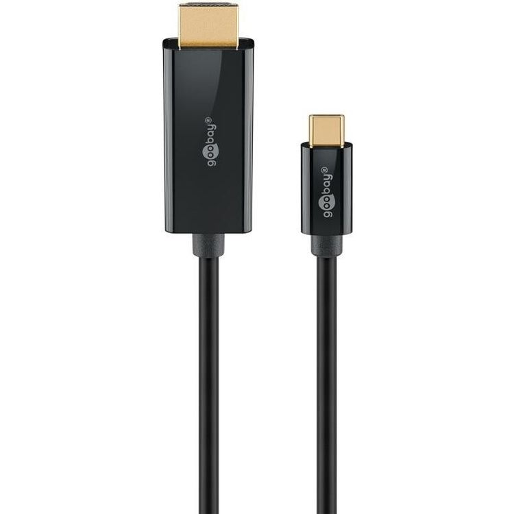 Tootefoto - USB-C to HDMI Cable 4K @ 60 Hz, 2 m, black, 2 m,
