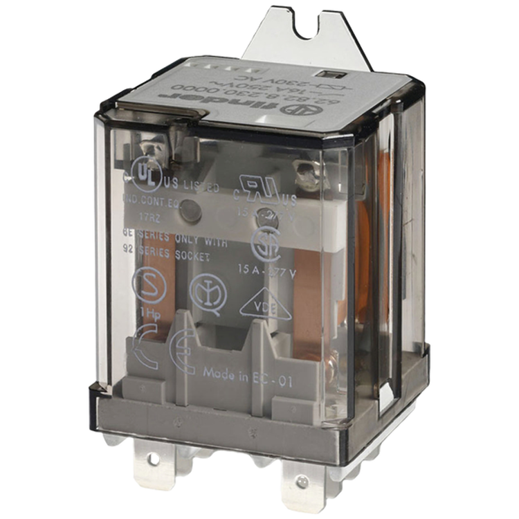 Tootefoto - Finder 62.82.9.024.4300 Plug-In Relay 24 V Dc 16 A 2 Makers 1 Pc(S)