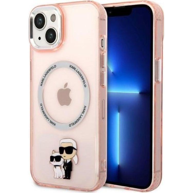 Tootefoto - Karl Lagerfeld Karl Lagerfeld IML NFT Karl & Choupette MagSafe iPhone 14 mbris (roosa)