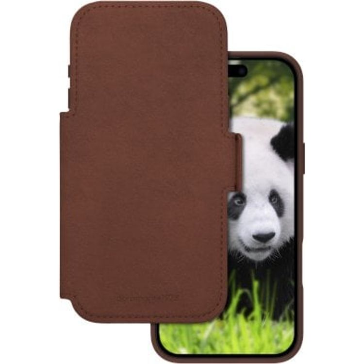 Tootefoto - dbramante 1928 Lynge MS - sk rzane etui do iPhone 17 Pro Max kompatybilne z MagSafe (dark tan)