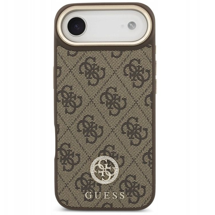 Tootefoto - Case Guess 4G Strass Logo MagSafe for iPhone Air brown