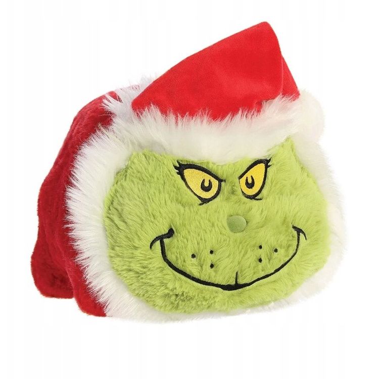 Tootefoto - Grinch - Pluszowa maskotka / poduszka Grinch w stroju wi tego Miko aja 25 cm z kolekcji Spudsters
