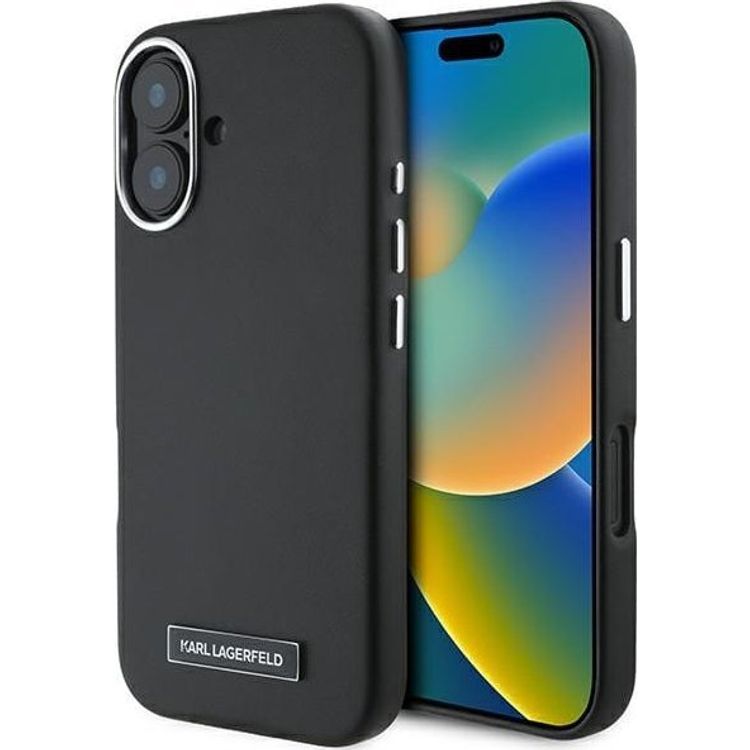 Tootefoto - Karl Lagerfeld Karl Lagerfeld KLHMP16mpGMSRPK iPhone 16 pluss 6,7 "must/must hardcase fw metallplaat magsafe