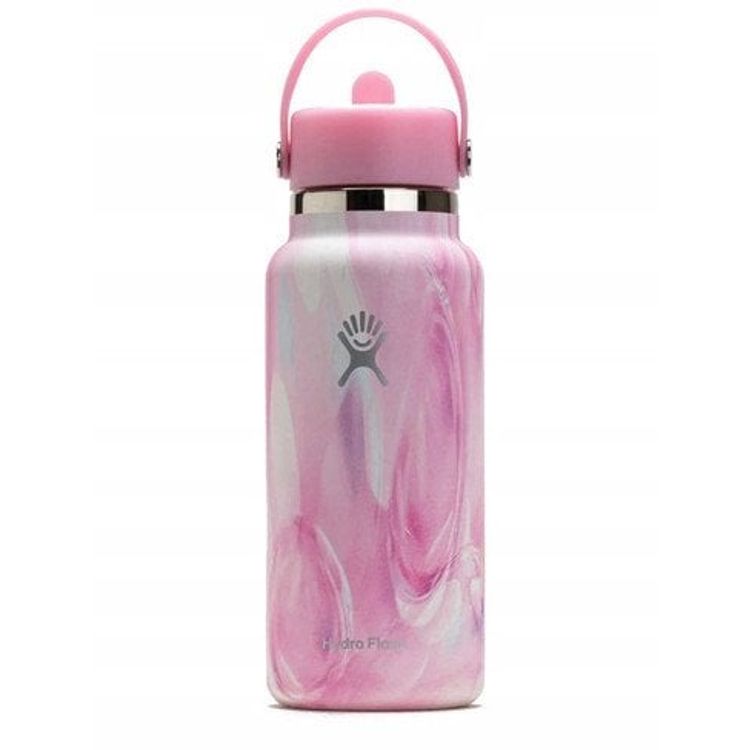 Tootefoto - Hydro Flask Thermal Bottle 32 oz Wide Flex Straw Cap (946 ml) - jelly pink
