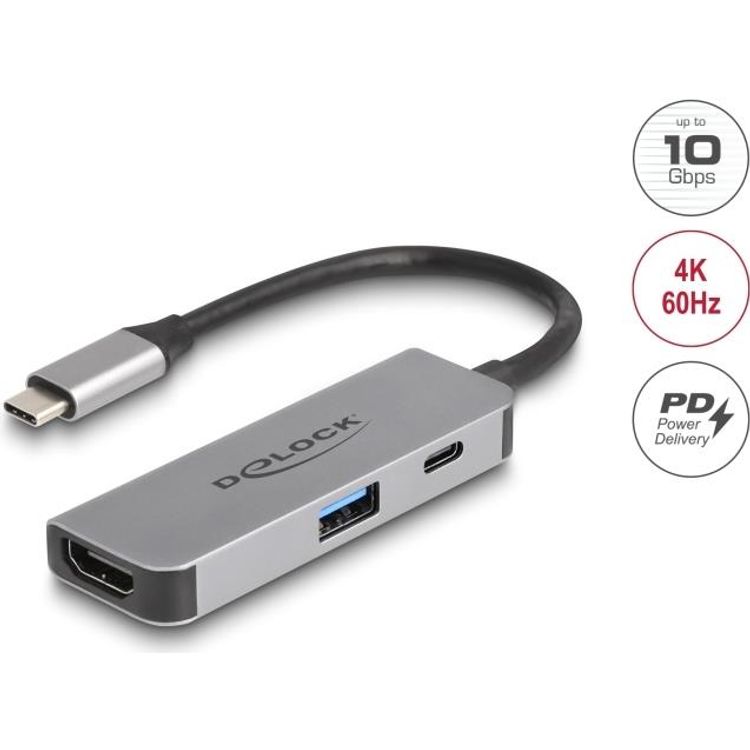 Tootefoto - Delock - Dockingstation - USB-C / Thunderbolt 3 / Thunderbolt 4 - HDMI (61063)