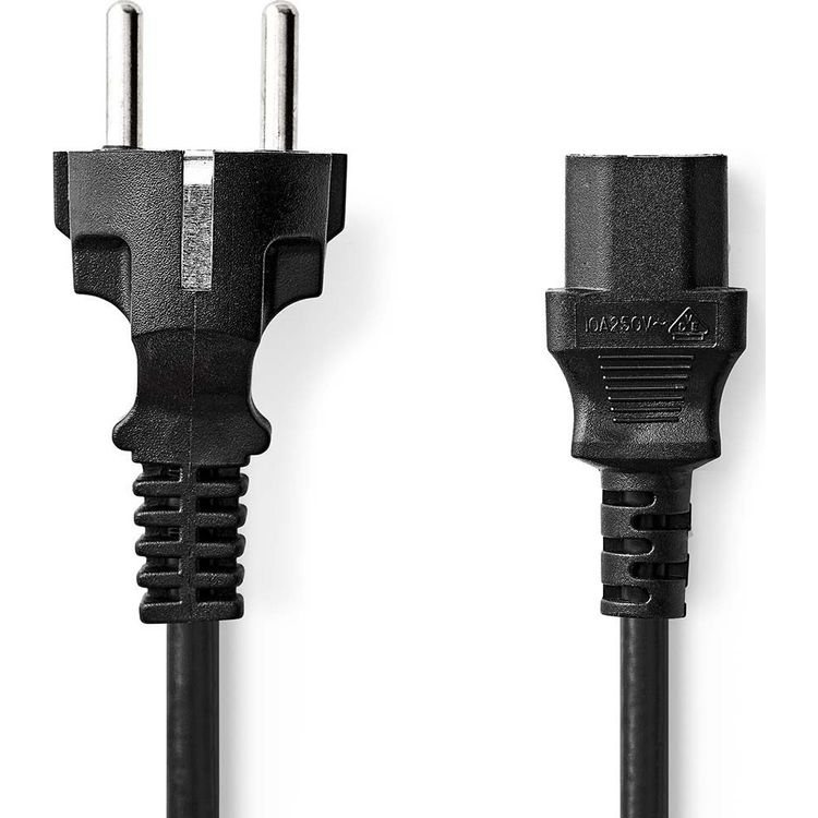 Tootefoto - Nedis toitekaabel Nedis CEGL10030BK30 toitekaabel must 3m t p F IEC 320 toitepistik