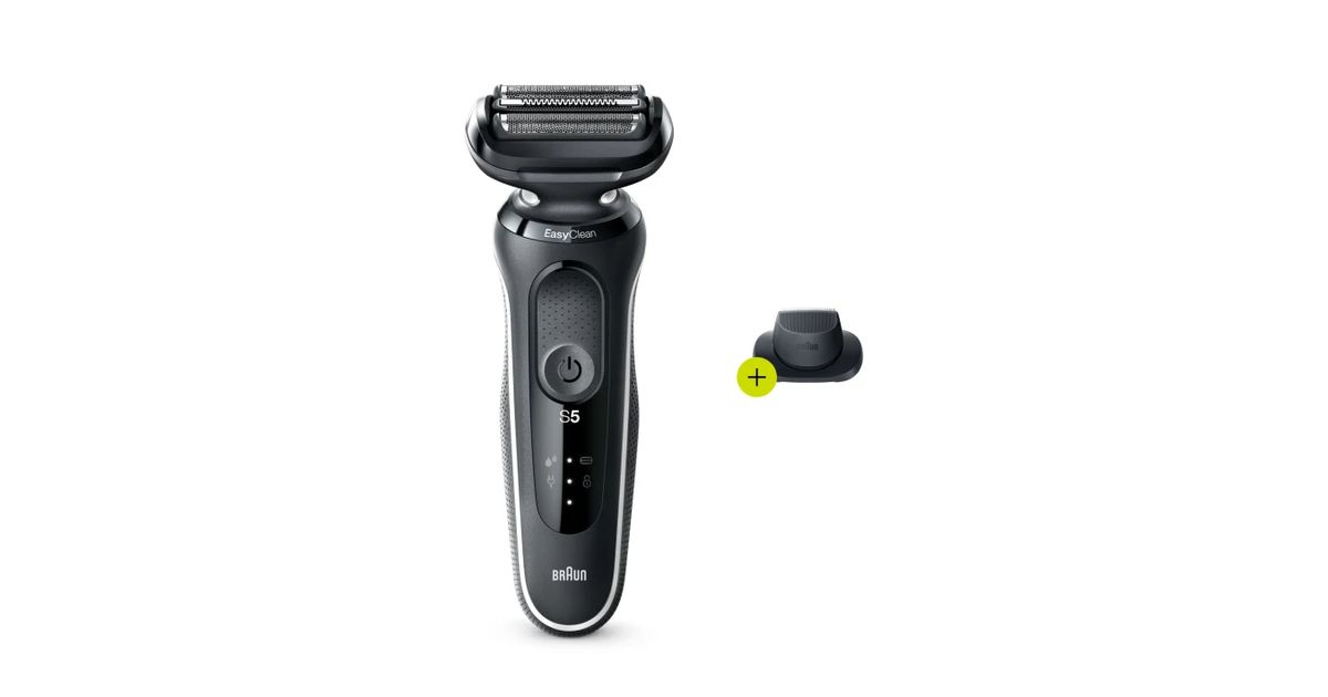 Braun Series 5 51-W1200s Foil shaver Trimmer Black, White