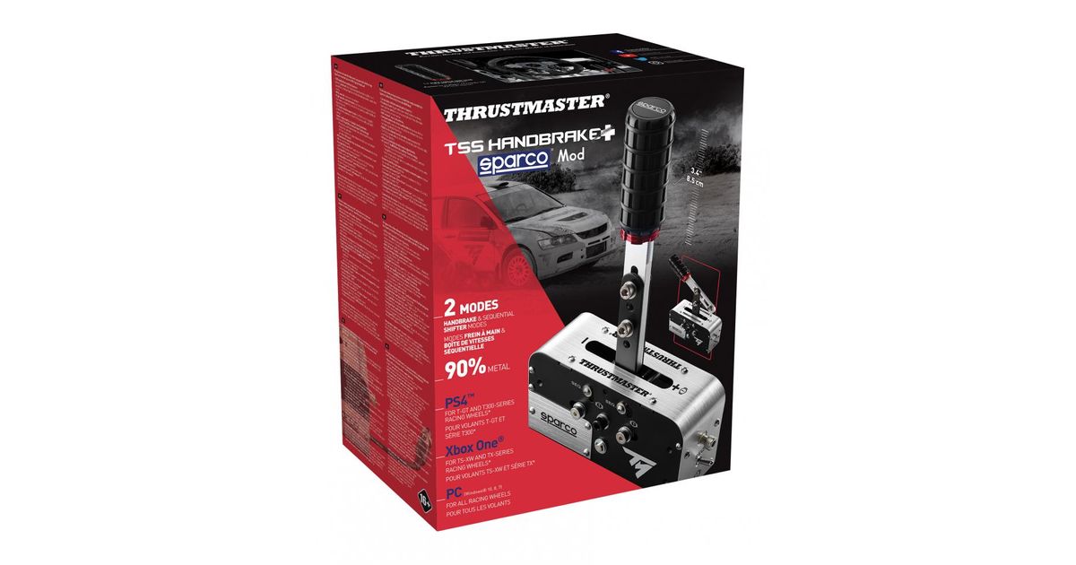 Thrustmaster TSS Handbrake Sparco Mod Black, Stainless steel Analogue PC,  PlayStation 4, Xbox One - Game controllers - Games consoles - Gaming - MT  Shop