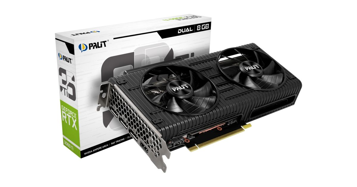 Palit GeForce RTX 3060 Ti Dual V1 NVIDIA 8 GB GDDR6