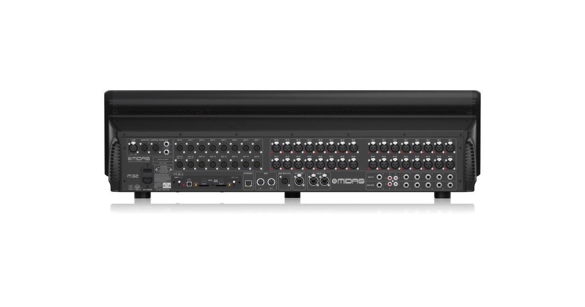Midas M32 LIVE Digital Mixer, 40Channel, IN 32x Mic, OUT 16x XLR, 25