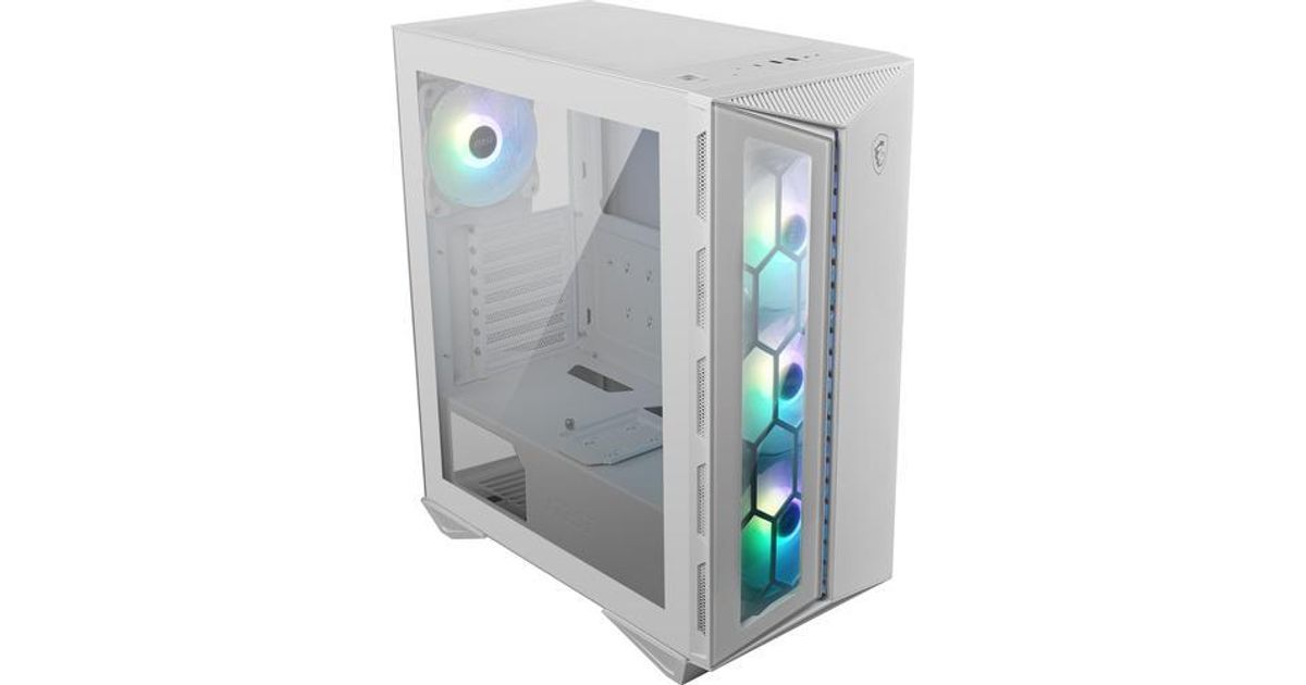 MSI MPG GUNGNIR 110R WHITE Mid Tower Gaming Computer Case 'White, 4x ...