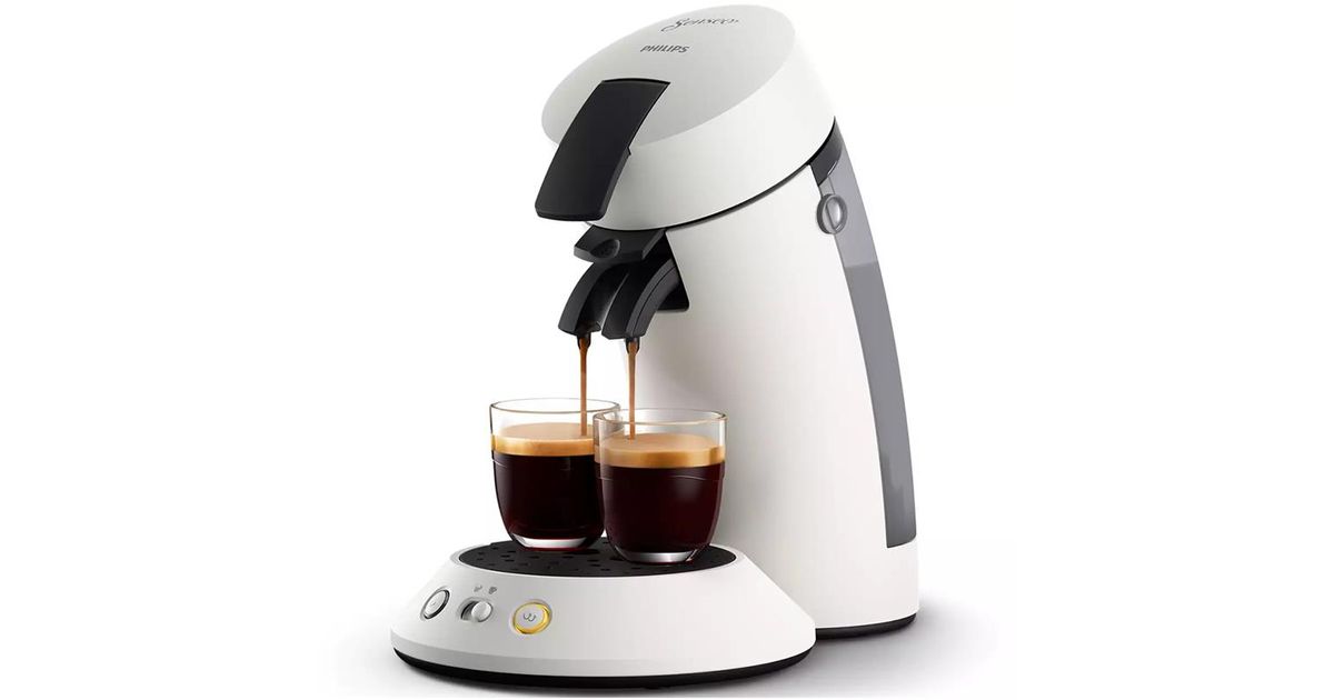 Philips Senseo Original Plus, white Coffee pad machine Pad