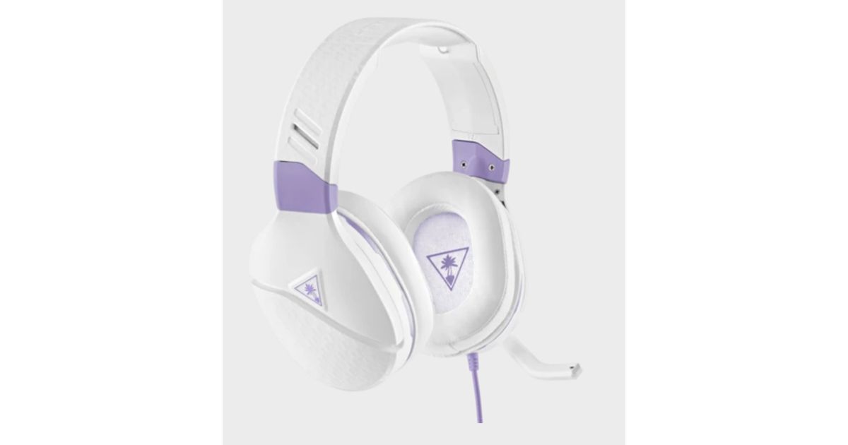 Turtle beach headset purple best sale and white