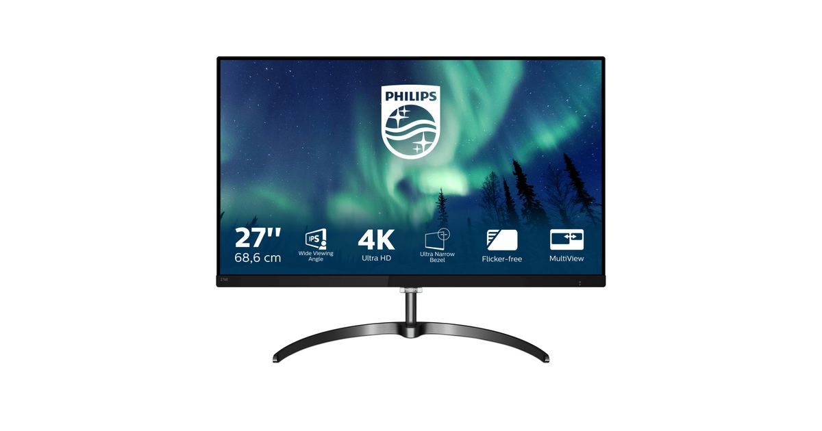 Be excited surge pharmacist Philips E Line 4K Ultra HD LCD monitor 276E8VJSB/00 - Monitors - Monitors &  accessories - IT equipment - MT Shop