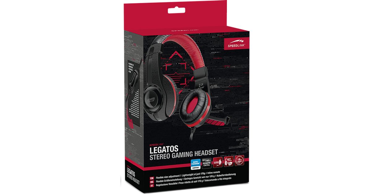 SPEEDLINK LEGATOS Headset Wired Head band Gaming Black Other